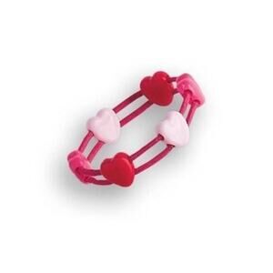 NEW American Girl Doll HEART BRACELET Love Valentines Day Red Pink Friends NIP